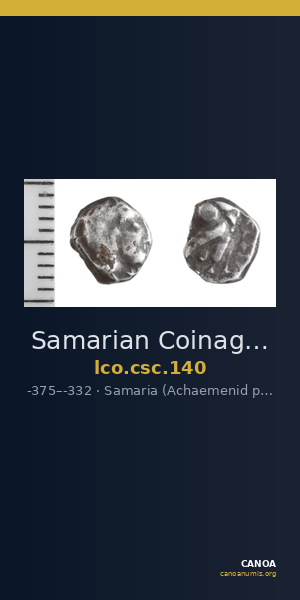 Samarian Coinage 140 — CANOA