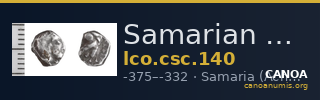 Samarian Coinage 140 — CANOA