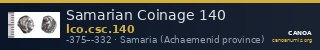 Samarian Coinage 140 — CANOA