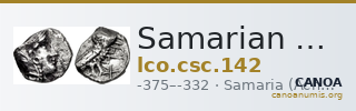 Samarian Coinage 142 — CANOA