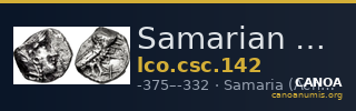 Samarian Coinage 142 — CANOA