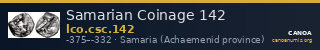 Samarian Coinage 142 — CANOA