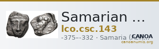Samarian Coinage 143 — CANOA