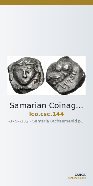 Samarian Coinage 144 — CANOA