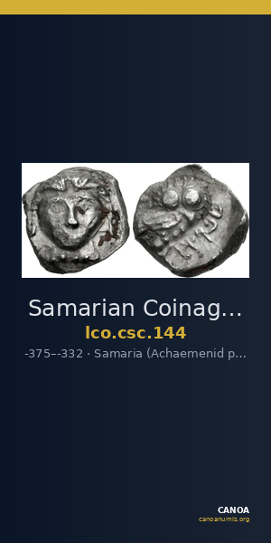 Samarian Coinage 144 — CANOA