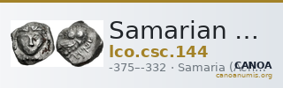 Samarian Coinage 144 — CANOA