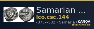 Samarian Coinage 144 — CANOA