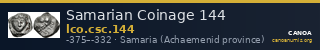 Samarian Coinage 144 — CANOA