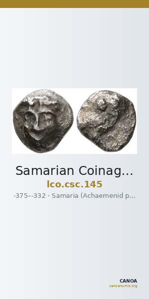 Samarian Coinage 145 — CANOA