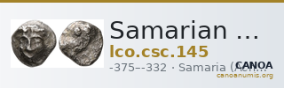 Samarian Coinage 145 — CANOA