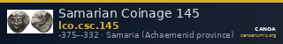 Samarian Coinage 145 — CANOA