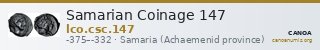Samarian Coinage 147 — CANOA