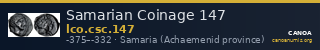 Samarian Coinage 147 — CANOA