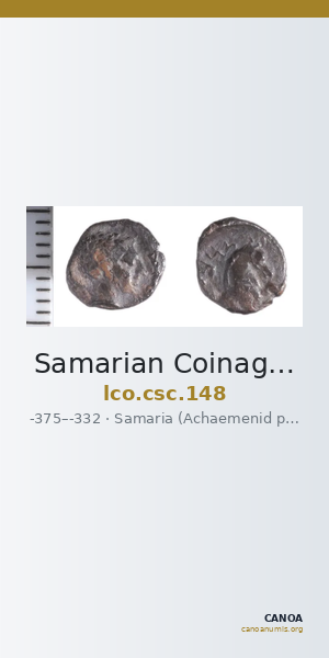 Samarian Coinage 148 — CANOA