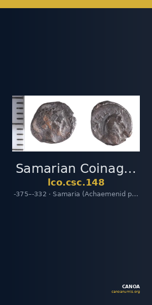 Samarian Coinage 148 — CANOA