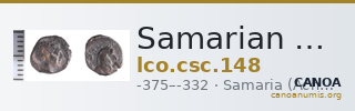 Samarian Coinage 148 — CANOA