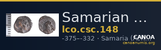 Samarian Coinage 148 — CANOA