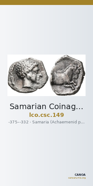 Samarian Coinage 149 — CANOA