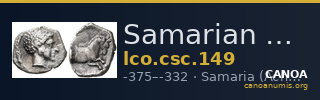 Samarian Coinage 149 — CANOA