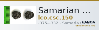 Samarian Coinage 150 — CANOA