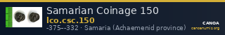 Samarian Coinage 150 — CANOA