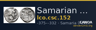 Samarian Coinage 152 — CANOA