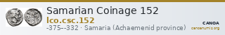 Samarian Coinage 152 — CANOA