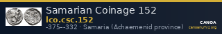 Samarian Coinage 152 — CANOA