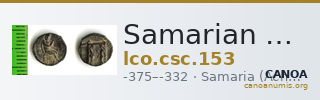 Samarian Coinage 153 — CANOA
