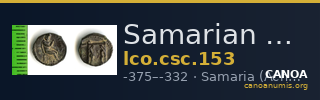 Samarian Coinage 153 — CANOA