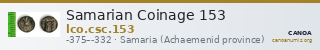 Samarian Coinage 153 — CANOA