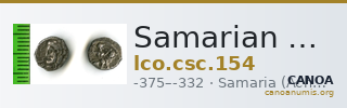 Samarian Coinage 154 — CANOA