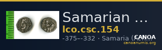 Samarian Coinage 154 — CANOA