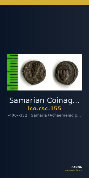 Samarian Coinage 155 — CANOA