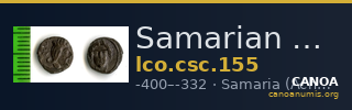 Samarian Coinage 155 — CANOA