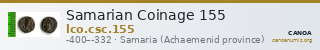 Samarian Coinage 155 — CANOA