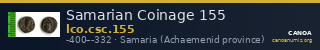 Samarian Coinage 155 — CANOA