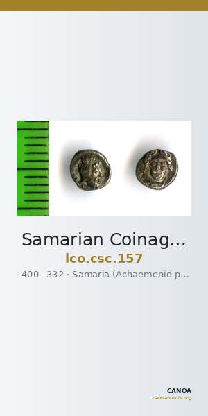 Samarian Coinage 157 — CANOA