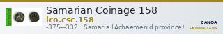 Samarian Coinage 158 — CANOA