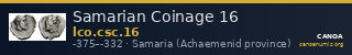 Samarian Coinage 16 — CANOA