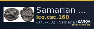 Samarian Coinage 160 — CANOA