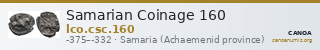 Samarian Coinage 160 — CANOA