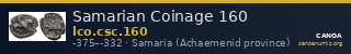 Samarian Coinage 160 — CANOA