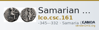 Samarian Coinage 161 — CANOA