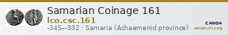 Samarian Coinage 161 — CANOA