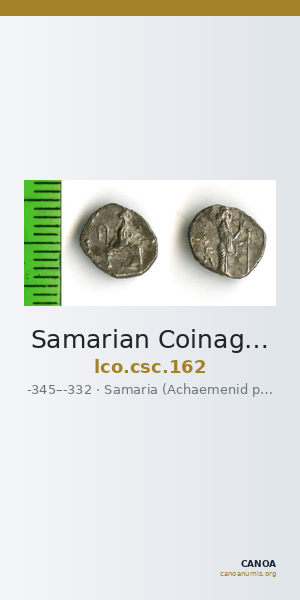 Samarian Coinage 162 — CANOA