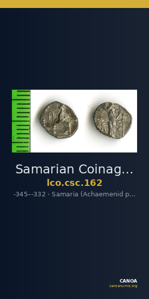 Samarian Coinage 162 — CANOA