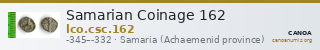 Samarian Coinage 162 — CANOA