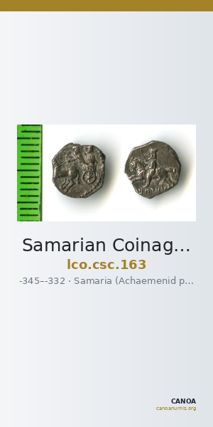 Samarian Coinage 163 — CANOA