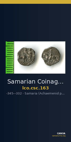 Samarian Coinage 163 — CANOA